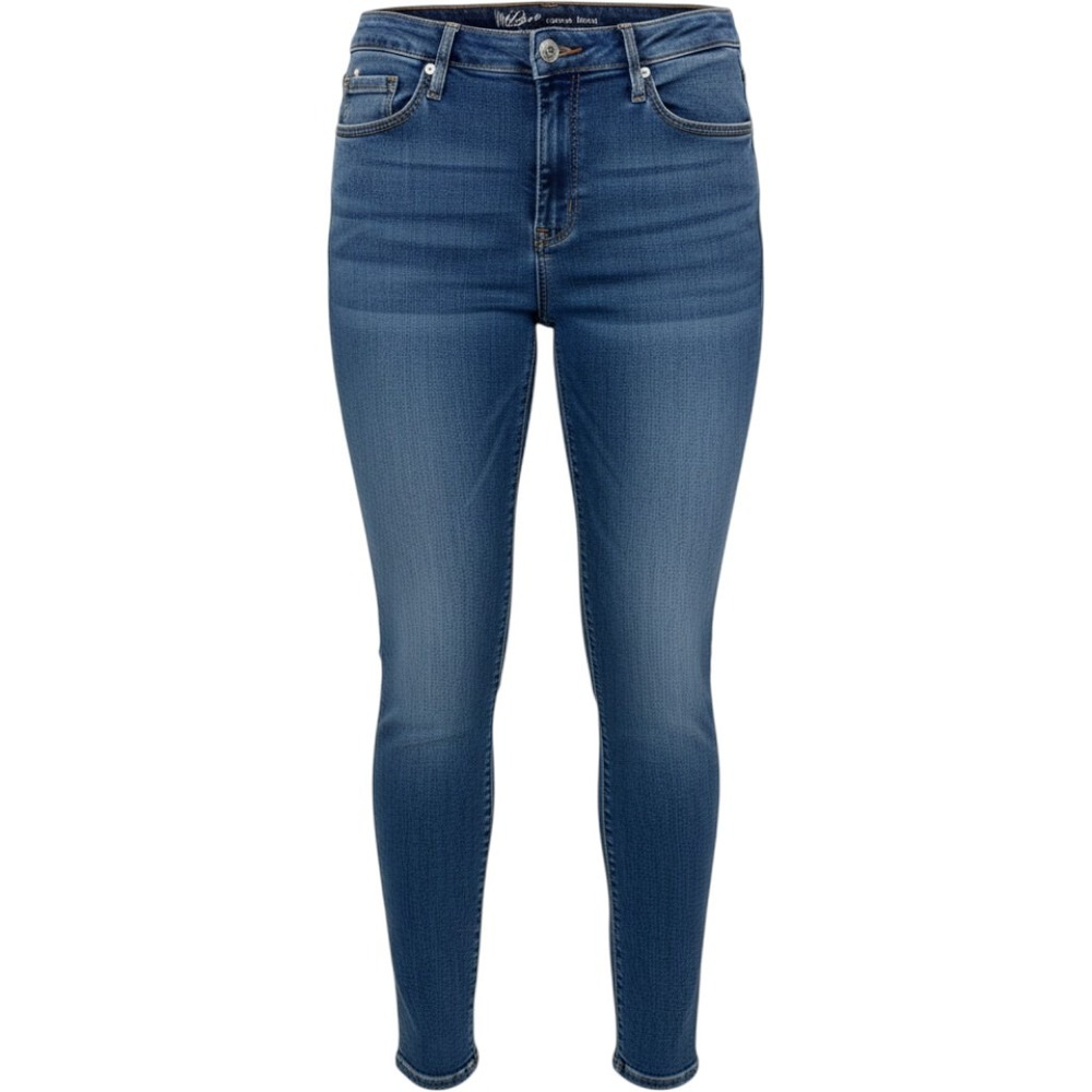 Mossimo Curvy Skinny Jeans Womens 10S Blue Denim Power Stretch High Rise Pants